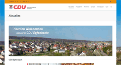 Desktop Screenshot of cdu-epfenbach.de