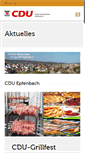 Mobile Screenshot of cdu-epfenbach.de